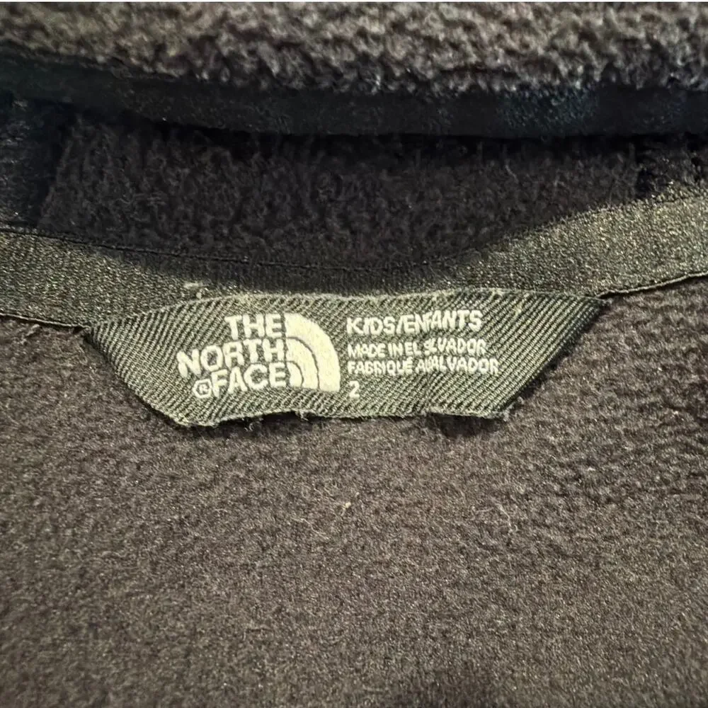 The North Face Hooded Fleece Zip-Up Jacket, Black, Toddler Size 2